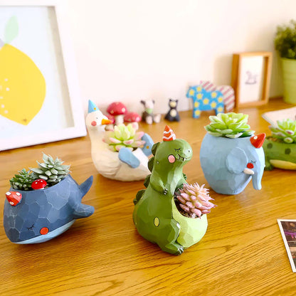 Cute Animals Flower Pots