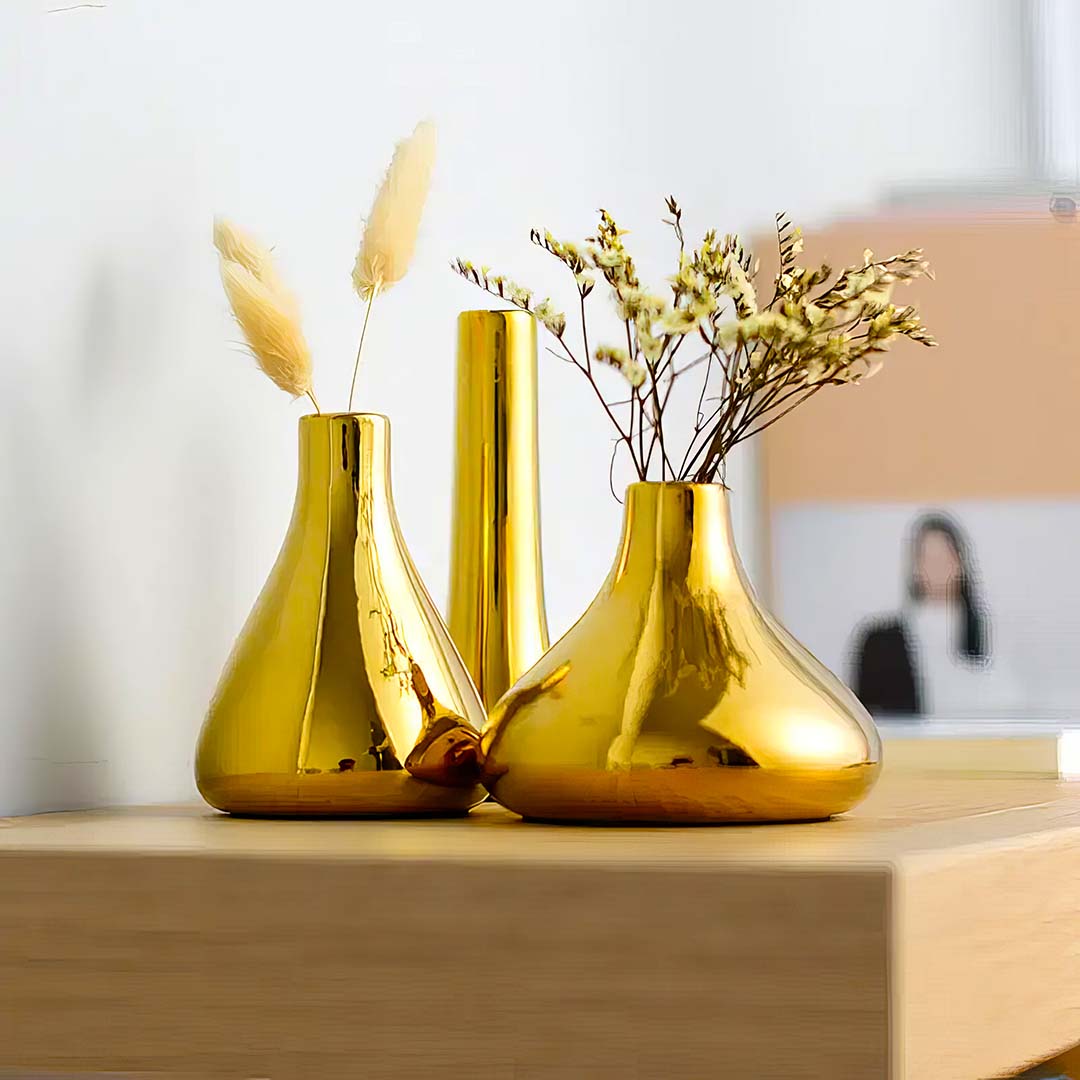 Luxury Plated Gold Vase