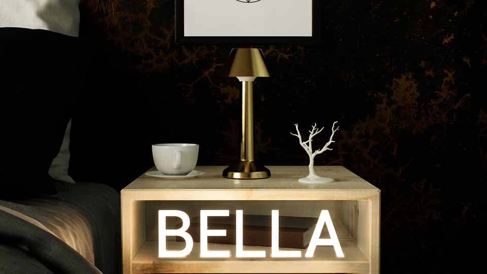 Load video: Video presentation of Bella cordless table lamp by Decorling