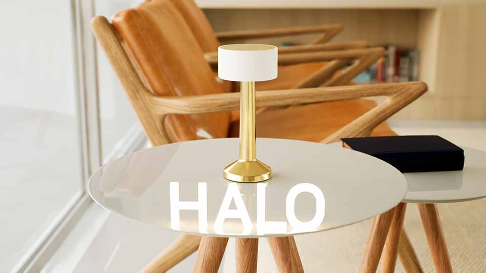 Load video: Video presentation of Halo cordless table lamp by Decorling