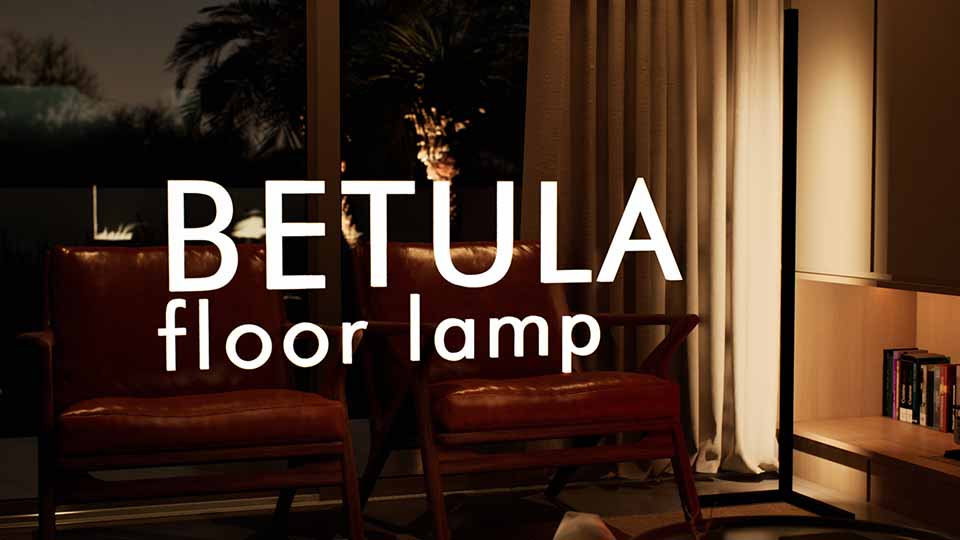 Load video: Video presentation of Betula corner floor lamp by Decorling
